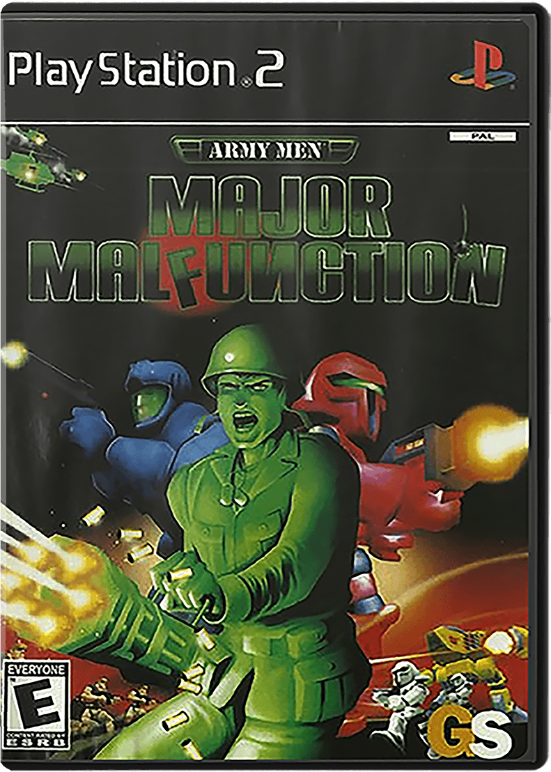 Army Men: Major Malfunction box art for Playstation 2